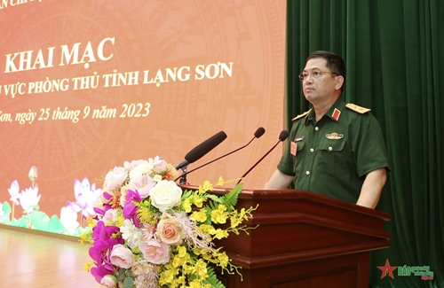 Khai mạc diễn tập khu vực phòng thủ tỉnh Lạng Sơn năm 2023

